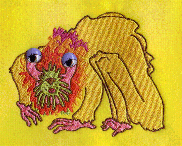Animated Drawing Eyeroll GIF