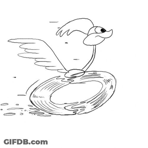 Animated Drawing Looney Tunes Road Runner Fast Feet GIF