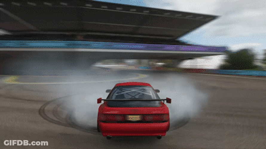 Animated Drift Cars Smokey GIF