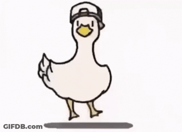 Animated Duck Dancing Meme GIF