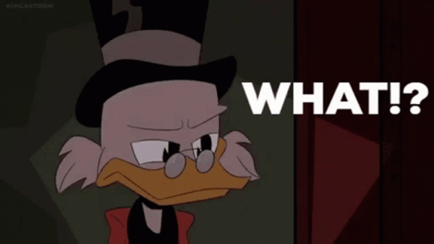 Animated  Duck Tales Scrooge Mcduck Surprised What No GIF