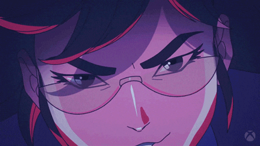 Animated Dva Serious Angry Face GIF