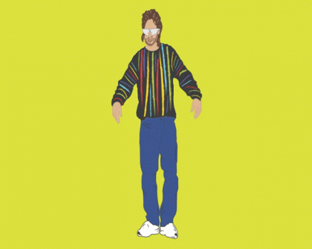 Animated Ed Bassmaster Dances And Stomps Feet Psh GIF
