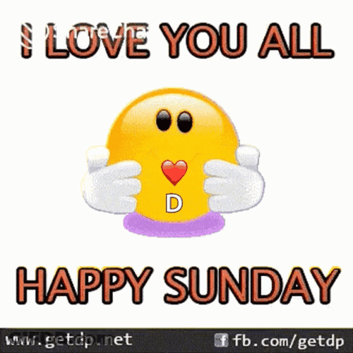 Animated Emoji Blow Kiss Happy Sunday GIF