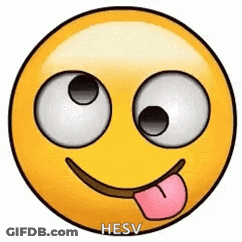 Animated Emoji Silly Face GIF