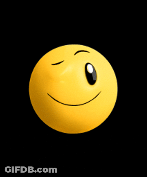 Animated Emoji Smile Wink GIF