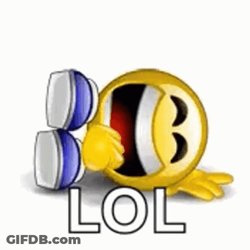 Animated Emoticon Laughing Out Loud GIF