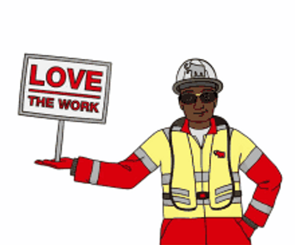 Animated Engineer I Love My Job GIF