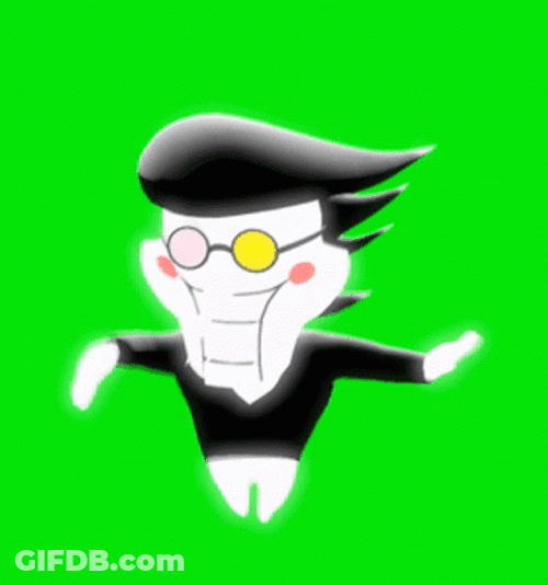 Animated Explosion Green Screen Spamton GIF