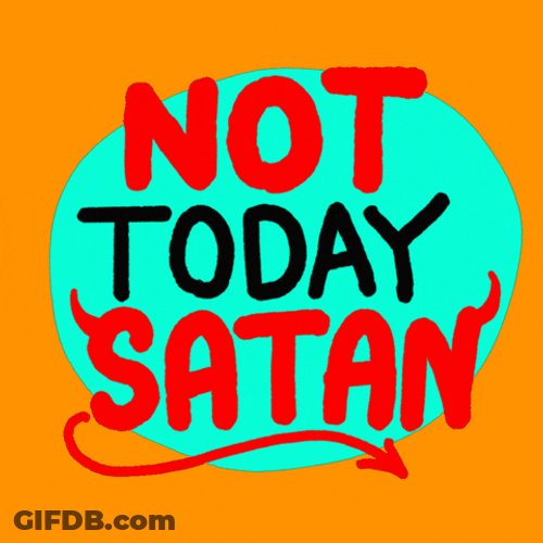 Animated Eyes Not Today Satan GIF