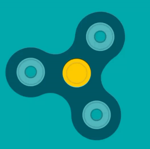 Animated Fidget Spinner GIF