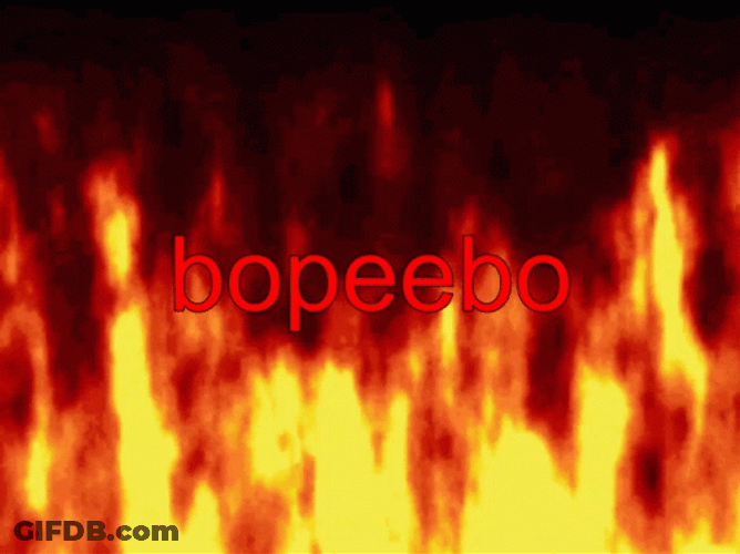 Animated Fire Bopeebo GIF