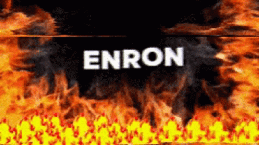 Animated Fire Enron Text GIF