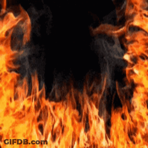 Animated Fire With Smoke GIF