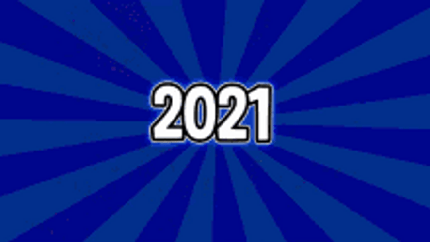 Animated Fireworks Display Happy New Year 2021 GIF