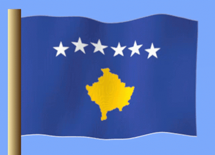 Animated Flag Of Kosovo GIF