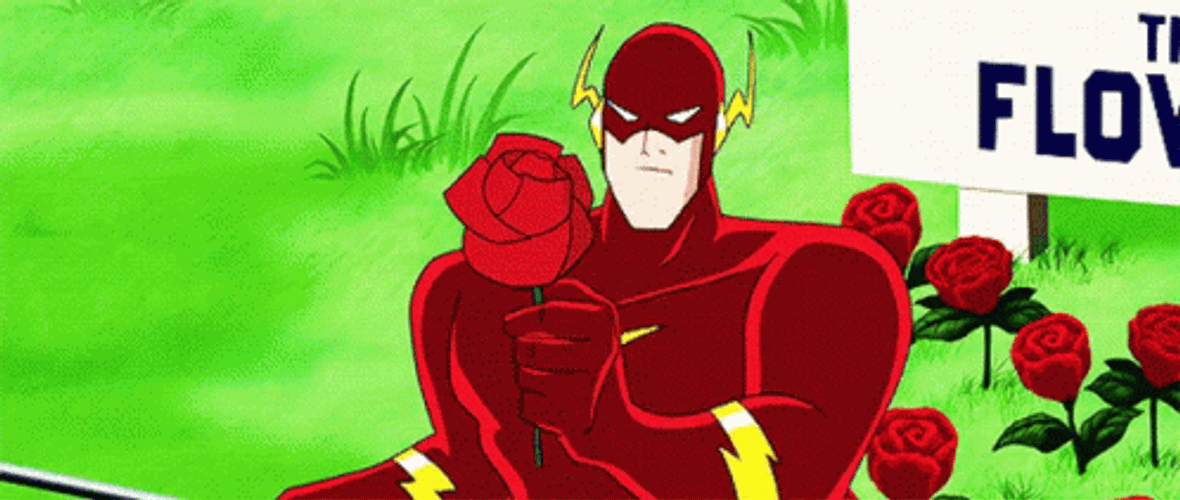 Animated Flash Epic Sniffing Picked Flowers GIF