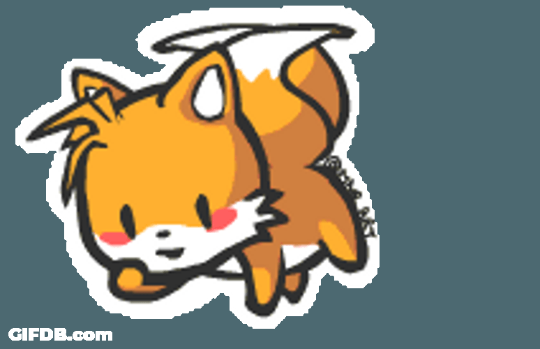 Animated Flying Tails GIF