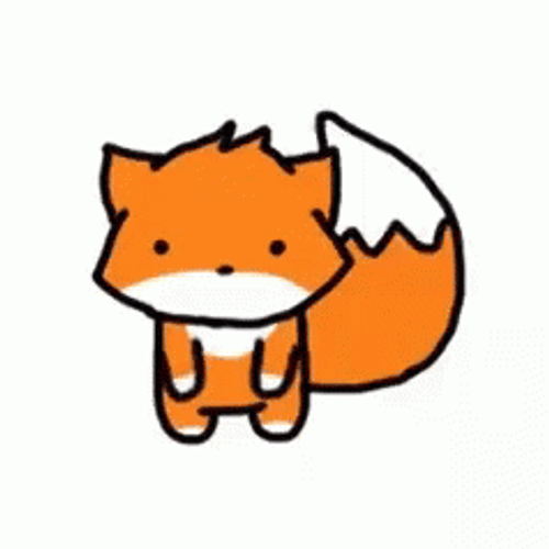 Animated Fox Waving Hello GIF