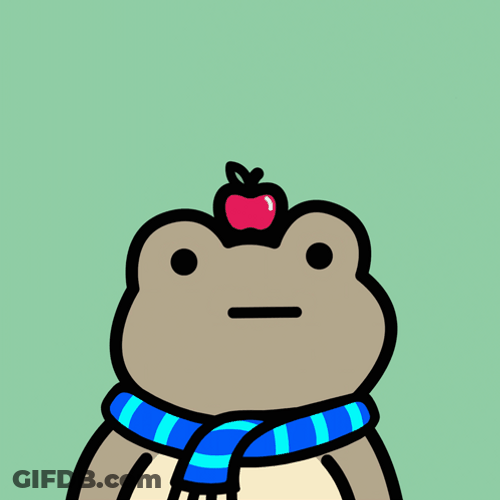 Animated Frog Soooo Cute GIF