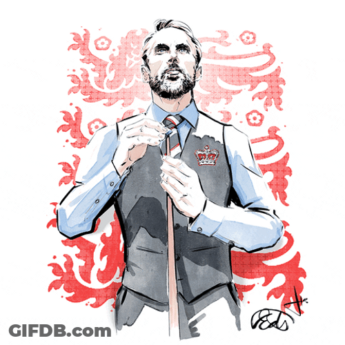 Animated Gareth Southgate Billard Pole GIF