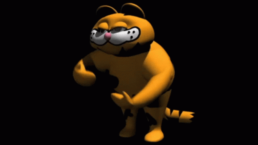 Animated Garfield Dancing Hand Dance GIF