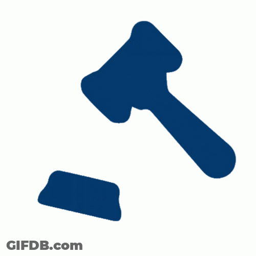 Animated Gavel Icon GIF