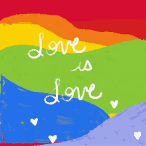 Animated Gay Love Is Love Lgbt Rainbow GIF