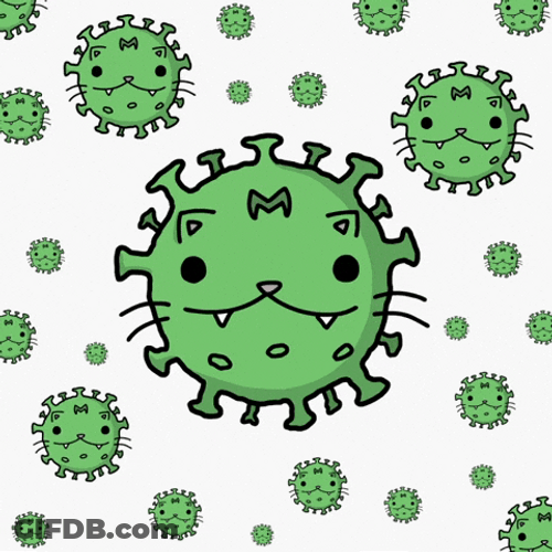 Animated Germs Everywhere GIF