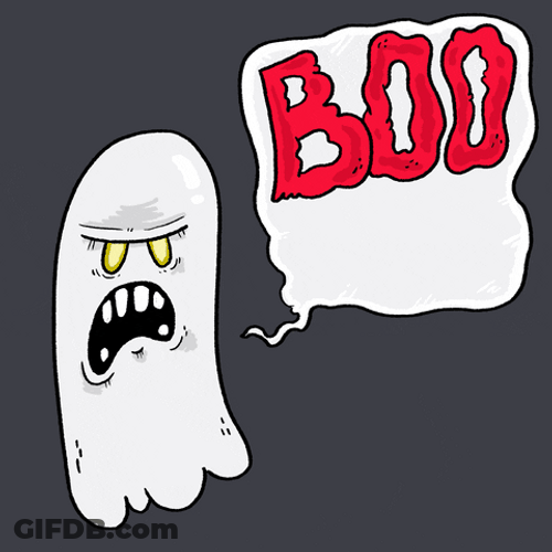 Animated Ghost Boo It's Monday GIF