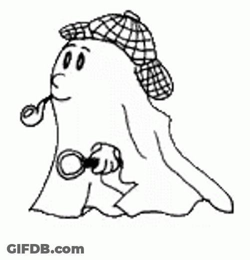 Animated Ghost Sherlock Holmes GIF