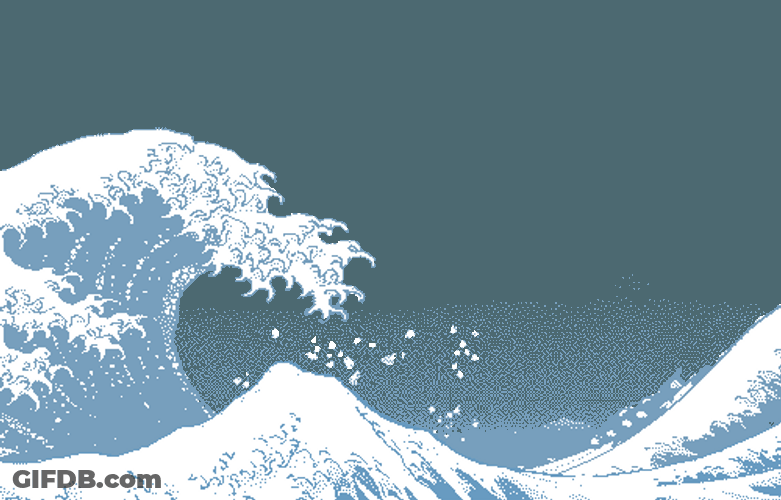 Animated Giant Wave Design GIF