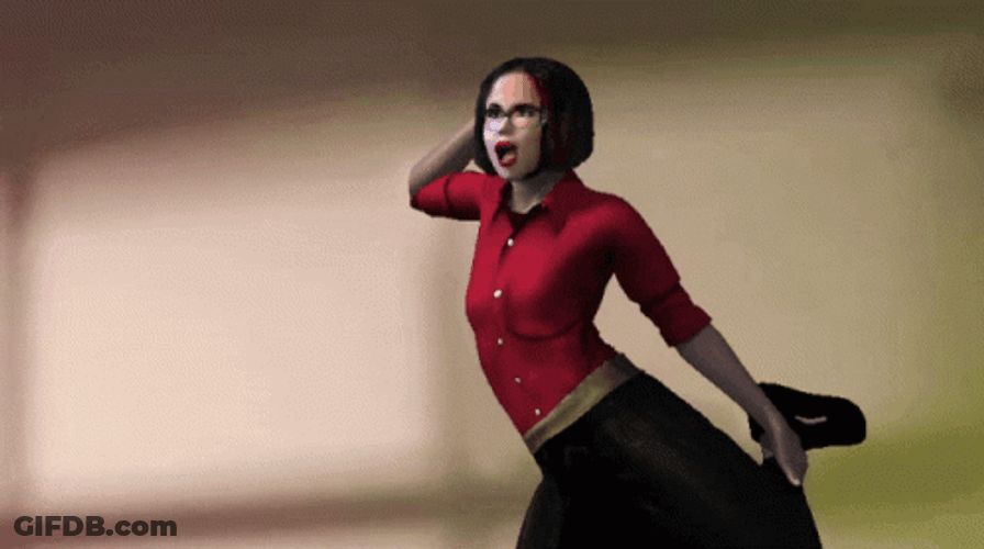 Animated Girl Cabbage Patch Dance GIF