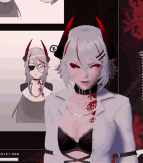 Animated Girl Hot Flipping Off GIF