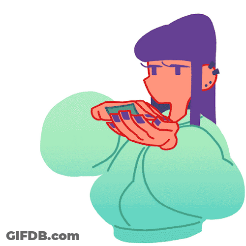 Animated Girl Making It Rain GIF