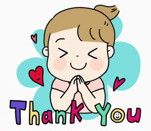 Animated Girl Thank You GIF