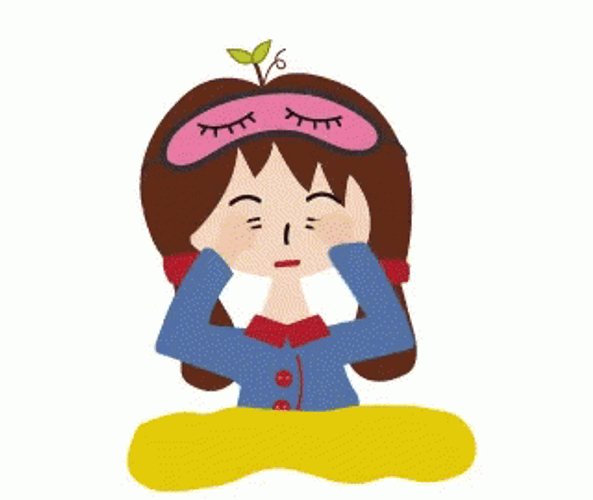 Animated Girl Woke Up Hello Sunshine GIF
