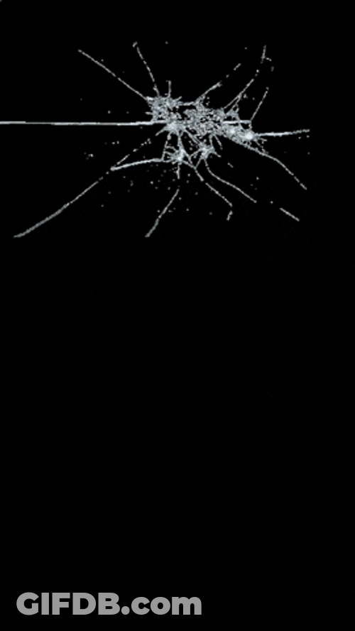 Animated Glass Breaking Webbing Formation GIF