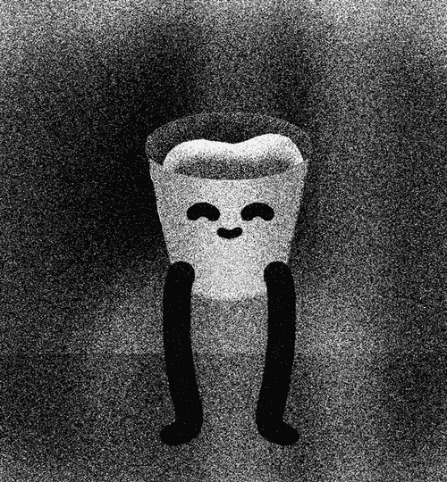 Animated Glass Of Water Squats GIF