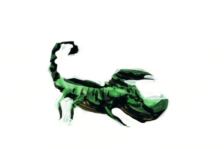 Animated Glitch Scorpion GIF