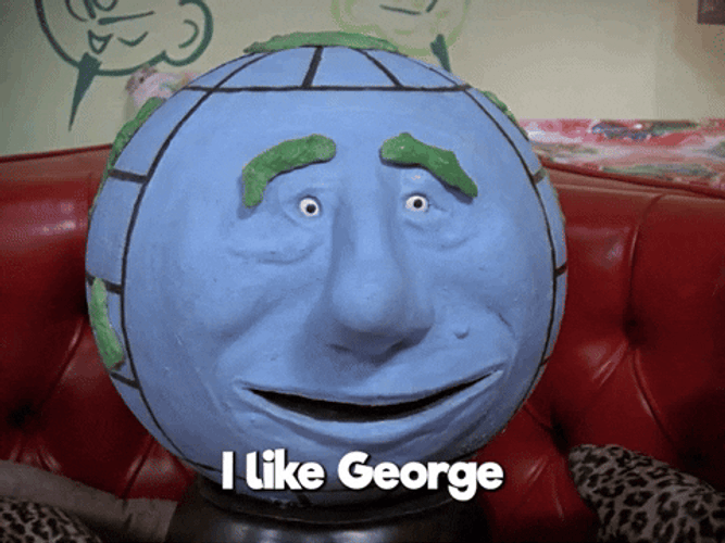 Animated Globey Likes George Washington GIF