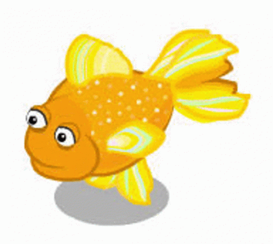 Animated Gold Fish Swimming GIF