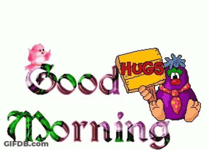 Animated Good Morning Hugs GIF