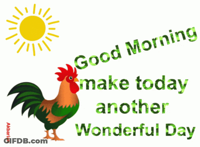 Animated Good Morning Wonderful Day GIF