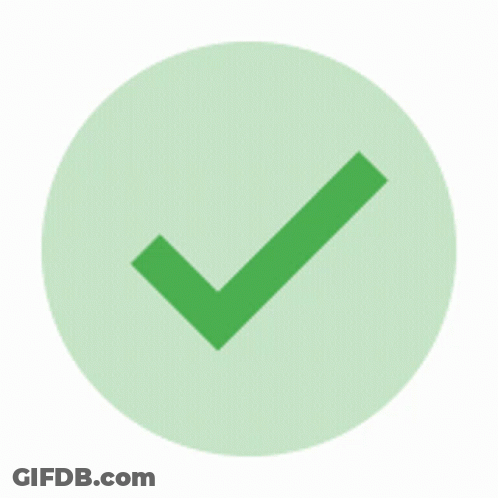 Animated Green Verified Check Mark GIF