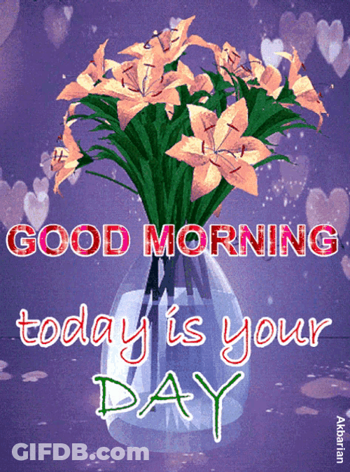 Animated Greeting Card Good Morning GIF