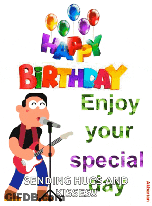 Animated Greeting Card Happy Birthday GIF