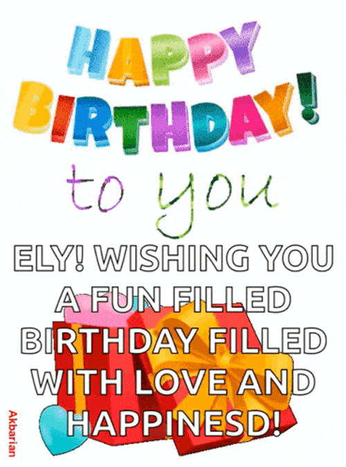Animated Greeting Card Happy Birthday GIF