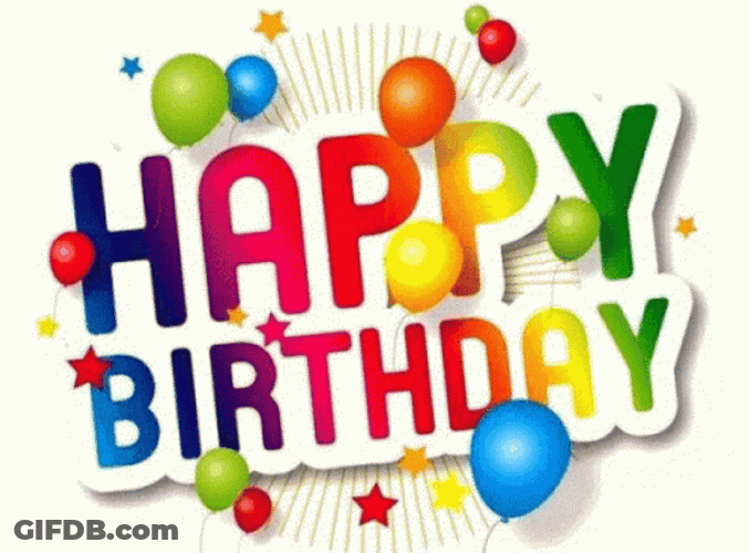 Animated Greeting Card Happy Birthday GIF