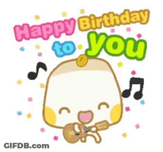Animated Greeting Happy Birthday Song GIF